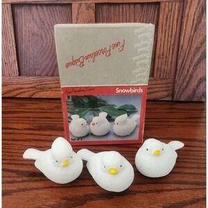 Vintage Artmark Christmas Snowbirds Made In Taiwan 1988 In Original Box